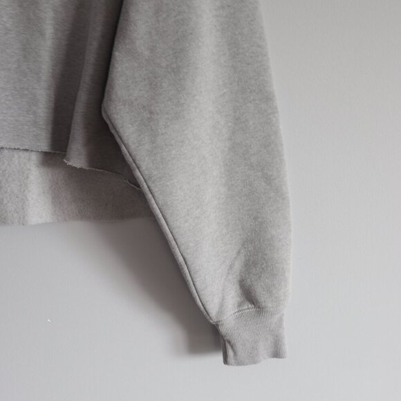 Wild Fable Women's Grey Sz XS Fleece Cropped Crew Sweatshirt Sweater Top - Picture 8 of 11